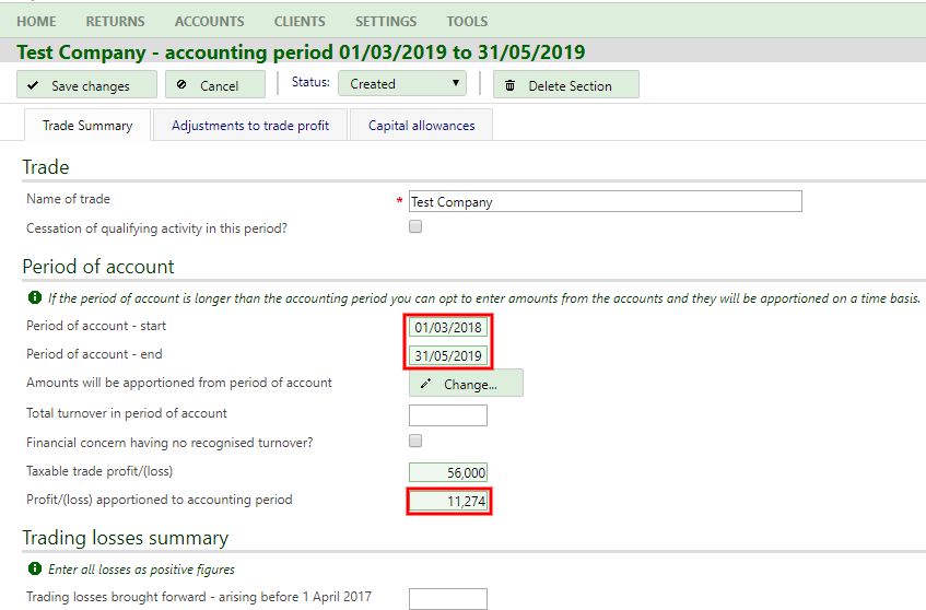 Accounting periods longer than a year - Taxfiler